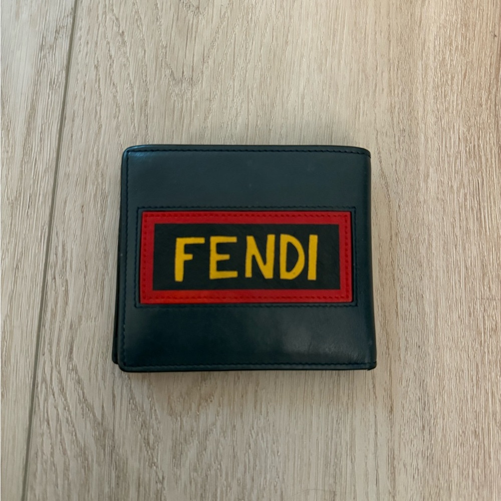 Fendi Blue Wallet with Pink and Blue Patch - Picture 6 of 7